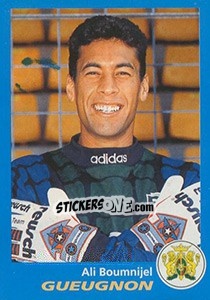 Sticker Ali Boumnijel - FOOT 1995-1996 - Panini