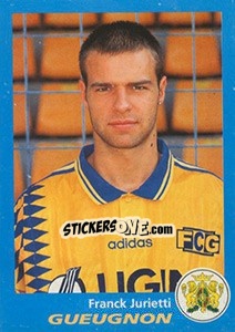 Sticker Franck Jurietti - FOOT 1995-1996 n. 89 - Panini