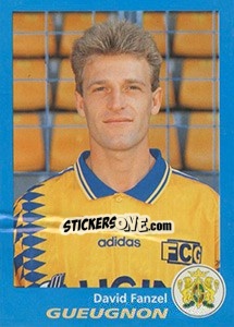 Sticker David Fanzel - FOOT 1995-1996 - Panini