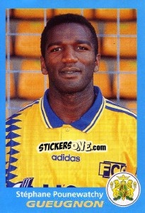 Sticker Stéphane Pounewatchy - FOOT 1995-1996 n. 92 - Panini