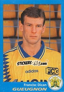 Sticker Francisc Dican - FOOT 1995-1996 - Panini