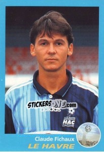 Sticker Claude Fichaux - FOOT 1995-1996 - Panini