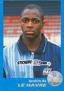 Figurina Ibrahim Ba - FOOT 1995-1996 - Panini