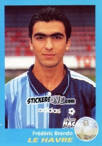 Cromo Frédéric Brando - FOOT 1995-1996 n. 123 - Panini