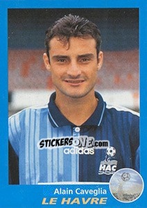 Figurina Alain Caveglia - FOOT 1995-1996 - Panini