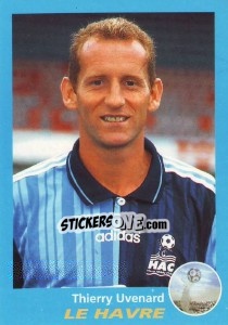 Figurina Thierry Uvenard - FOOT 1995-1996 n. 131 - Panini