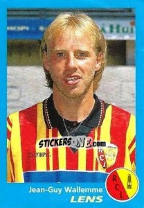 Sticker Jean-Guy Wallemme - FOOT 1995-1996 - Panini