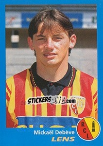 Figurina Mickaël Debève - FOOT 1995-1996 - Panini