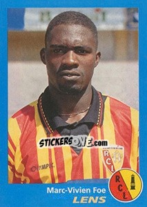 Sticker Marc-Vivien Foe - FOOT 1995-1996 n. 145 - Panini
