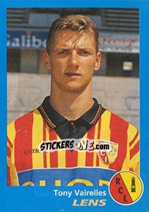 Sticker Tony Vairelles - FOOT 1995-1996 - Panini