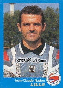 Figurina Jean-Claude Nadon - FOOT 1995-1996 n. 149 - Panini