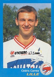 Sticker Cédric Carrez - FOOT 1995-1996 - Panini