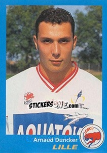 Sticker Arnaud Duncker - FOOT 1995-1996 n. 159 - Panini