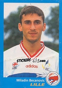 Sticker Miladin Becanovic - FOOT 1995-1996 - Panini