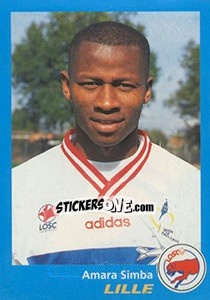 Sticker Amara Simba - FOOT 1995-1996 - Panini