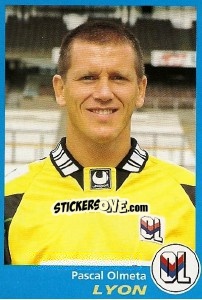 Cromo Pascal Olmeta - FOOT 1995-1996 n. 165 - Panini