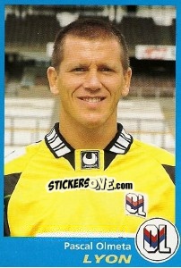 Cromo Pascal Olmeta - FOOT 1995-1996 - Panini