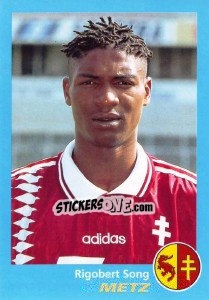 Sticker Rigobert Song - FOOT 1995-1996 n. 199 - Panini