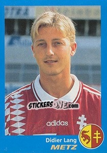 Figurina Didier Lang - FOOT 1995-1996 - Panini