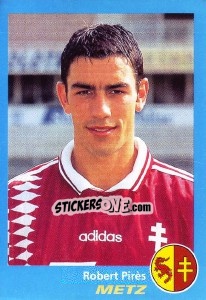 Sticker Robert Pirès - FOOT 1995-1996 n. 206 - Panini