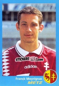 Figurina Franck Meyrignac - FOOT 1995-1996 - Panini