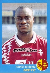 Figurina Patrick M'Boma - FOOT 1995-1996 - Panini