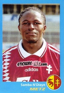 Sticker Samba N'Diaye - FOOT 1995-1996 - Panini