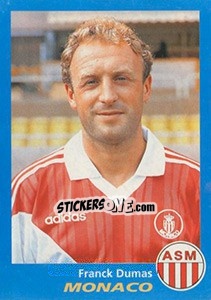 Sticker Franck Dumas - FOOT 1995-1996 n. 216 - Panini