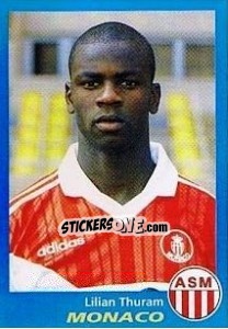 Sticker Lilian Thuram - FOOT 1995-1996 n. 217 - Panini