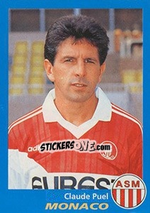 Figurina Claude Puel - FOOT 1995-1996 - Panini