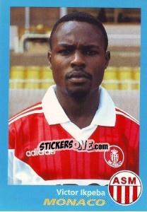Figurina Victor Ikpeba - FOOT 1995-1996 n. 227 - Panini