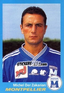 Sticker Michel Der Zakarian - FOOT 1995-1996 - Panini