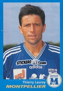 Sticker Thierry Laurey - FOOT 1995-1996 - Panini