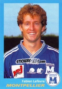 Sticker Fabien Lefèvre - FOOT 1995-1996 - Panini