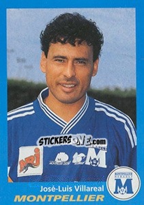 Sticker José-Luis Villareal - FOOT 1995-1996 - Panini