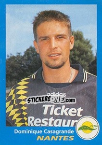 Sticker Dominique Casagrande - FOOT 1995-1996 - Panini