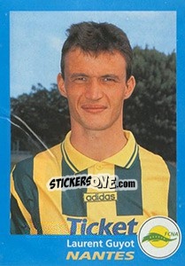 Figurina Laurent Guyot - FOOT 1995-1996 - Panini