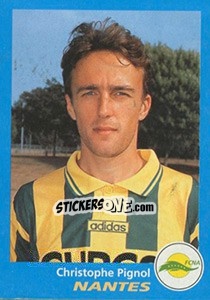 Cromo Christophe Pignol - FOOT 1995-1996 - Panini