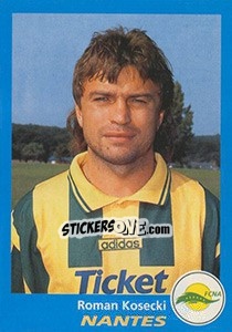 Sticker Roman Kosecki - FOOT 1995-1996 - Panini