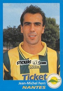 Sticker Jean-Michel Ferri - FOOT 1995-1996 n. 254 - Panini