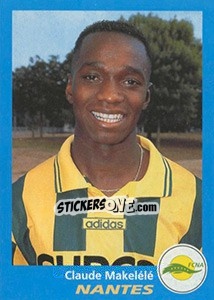 Sticker Claude Makelélé - FOOT 1995-1996 - Panini