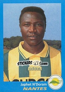 Sticker Japhet N'Doram - FOOT 1995-1996 - Panini