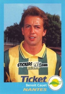 Cromo Benoît Cauet - FOOT 1995-1996 - Panini