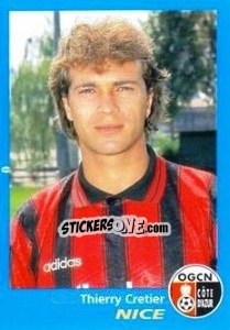 Sticker Thierry Cretier - FOOT 1995-1996 - Panini