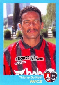 Figurina Thierry De Neef - FOOT 1995-1996 - Panini