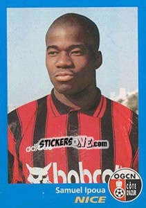 Figurina Samuel Ipoua - FOOT 1995-1996 - Panini