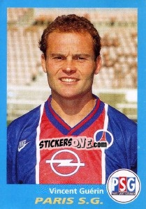 Sticker Vincent Guérin - FOOT 1995-1996 n. 287 - Panini