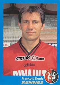 Figurina François Denis - FOOT 1995-1996 - Panini