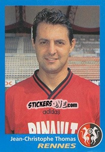 Cromo Jean-Christophe Thomas - FOOT 1995-1996 - Panini