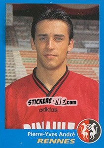 Sticker Pierre-Yves André - FOOT 1995-1996 - Panini
